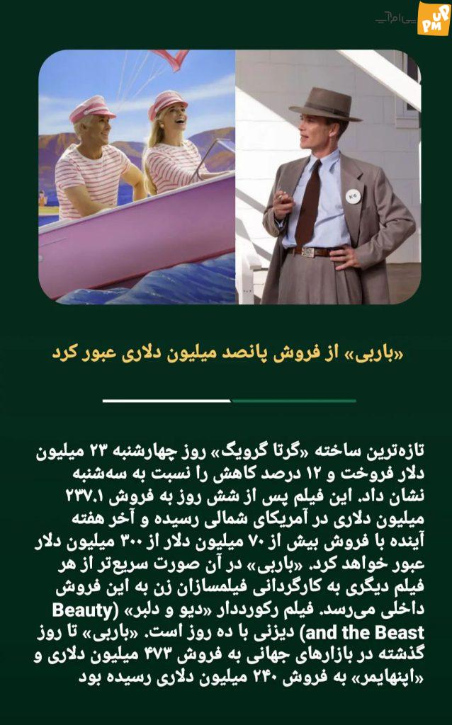 باربی رکوردشکنی کرد!/ فروش ۵۰۰ میلیون دلاری باربی! 1 باربی رکوردشکنی کرد!/ فروش ۵۰۰ میلیون دلاری باربی!